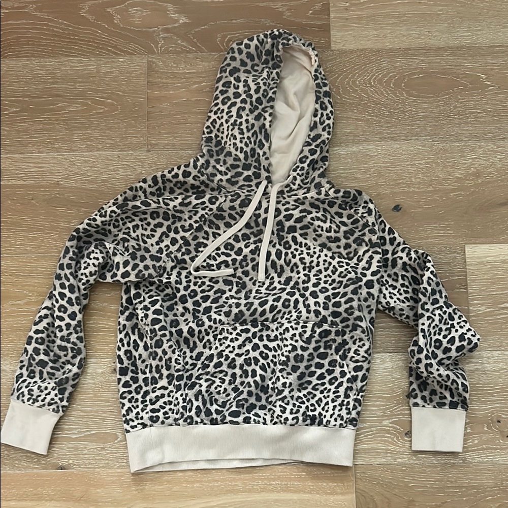 Leopard Print Hoodie Spiritual Gangster - like new